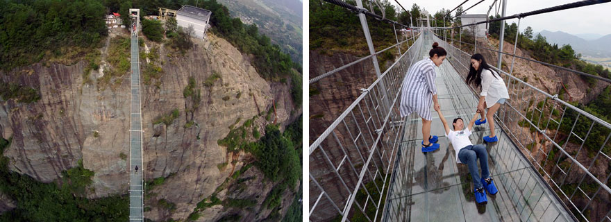puente colgante de cristal