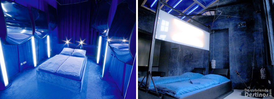 Habitacion en todos azules