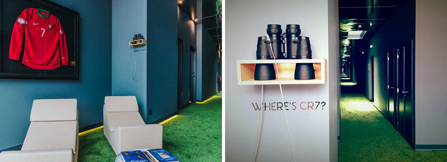 hotel pestana cr7 pasillo